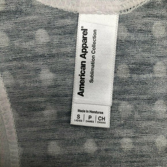 NWOT American Apparel Sublimation Collection "Brain: Use It" Black Tank Top - Picture 4 of 4